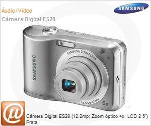 EC-ES28ZZVASBR - Cmera Digital ES28 (12.2mp; Zoom ptico 4x; LCD 2 5") Prata