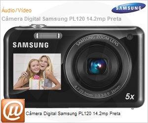 EC-PL120ZJPBBR - Cmera Digital Samsung PL120 14.2mp Preta
