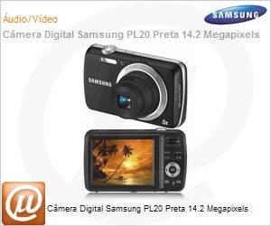EC-PL20ZZVPBBR - Cmera Digital Samsung PL20 Preta 14.2 Megapixels