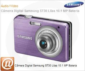 EC-ST30ZZBPLBR - Cmera Digital Samsung ST30 Lilas 10.1 MP Bateria