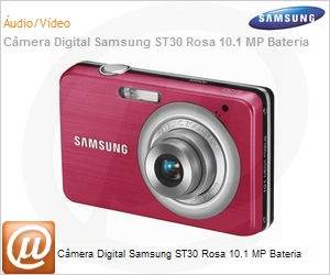 EC-ST30ZZBPPBR - Cmera Digital Samsung ST30 Rosa 10.1 MP Bateria
