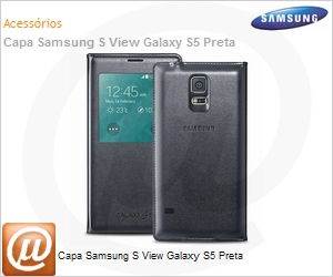 EF-CG900BBEGBR - Capa Samsung S View Galaxy S5 Preta