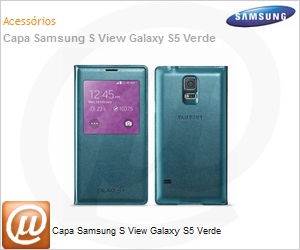 EF-CG900BGEGBR - Capa Samsung S View Galaxy S5 Verde