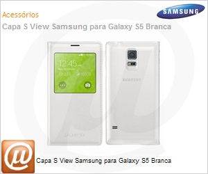 EF-CG900BWEGBR - Capa S View Samsung para Galaxy S5 Branca