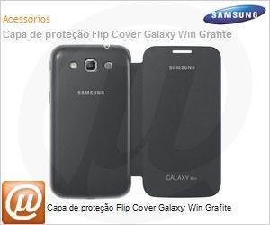 EF-FI855BSEGWW - Capa de proteo Flip Cover Galaxy Win Grafite