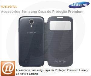 EF-PI929BOEGWW - Acessorios Samsung Capa de Proteo Premium Galaxy S4 Active Laranja