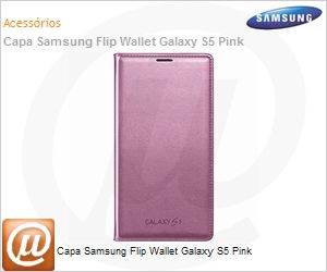 EF-WG900BPEGBR - Capa Samsung Flip Wallet Galaxy S5 Pink