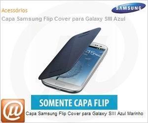 EFC-1G6FBECSTD - Capa Samsung Flip Cover para Galaxy SIII Azul Marinho