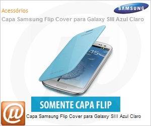 EFC-1G6FLECSTD - Capa Samsung Flip Cover para Galaxy SIII Azul Claro