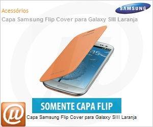 EFC-1G6FOECSTD - Capa Samsung Flip Cover para Galaxy SIII Laranja