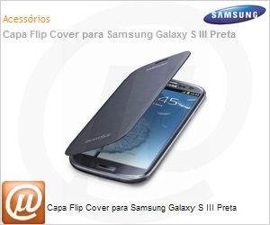 EFC-1G6FSECSTD - Capa Flip Cover para Samsung Galaxy S III Preta