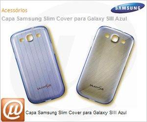 EFC-1G6SBECSTD - Capa Samsung Slim Cover para Galaxy SIII Azul