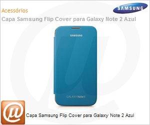 EFC-1J9FBEGSTD - Capa Samsung Flip Cover para Galaxy Note 2 Azul