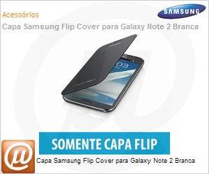EFC-1J9FSEGSTD - Capa Samsung Flip Cover para Galaxy Note 2 Branca