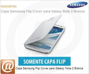 EFC-1J9FWEGSTD - Capa Samsung Flip Cover para Galaxy Note 2 Branca