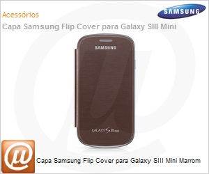 EFC-1M7FAEGSTD - Capa Samsung Flip Cover para Galaxy SIII Mini Marrom