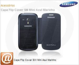EFC-1M7FBEGSTD - Capa Flip Cover SIII Mini Azul Marinho