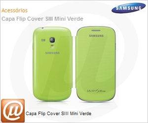 EFC-1M7FMEGSTD - Capa Flip Cover SIII Mini Verde
