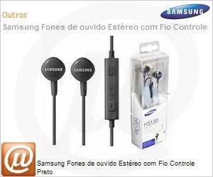 EO-HS1303BEGWW - Samsung Fones de ouvido Estreo com Fio Controle Preto