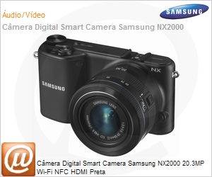 EV-NX2000VABBR - Cmera Digital Smart Camera Samsung NX2000 20.3MP Wi-Fi NFC HDMI Preta