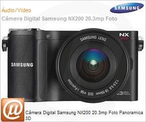 EV-NX200ZBABBR - Cmera Digital Samsung NX200 20.3mp Foto Panoramica 3D