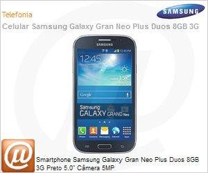 GT-I9060MKCZTO - Smartphone Samsung Galaxy Gran Neo Plus Duos 8GB 3G Preto 5.0" Cmera 5MP