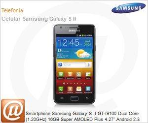 GT-I9100LKPZTO - Smartphone Samsung Galaxy S II GT-I9100 Dual Core (1.20GHz) 16GB Super AMOLED Plus 4.27" Android 2.3 Wi-Fi N Bluetooth 4G 8MP GPS FM Desbloqueado
