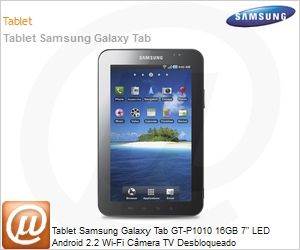 GT-P1010CWLZTO - Tablet Samsung Galaxy Tab GT-P1010 16GB 7" LED Android 2.2 Wi-Fi Cmera TV Desbloqueado