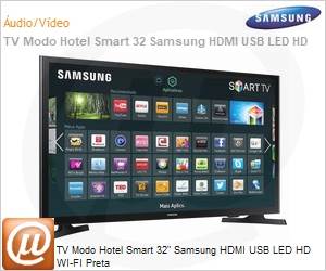 HG32NE595JGXZD - TV Modo Hotel Smart 32" Samsung HDMI USB LED HD WI-FI Preta