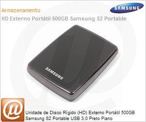 HX-MT050DA/G2 - Unidade de Disco Rgido (HD) Externo Porttil 500GB Samsung S2 Portable USB 3.0 Preto Piano