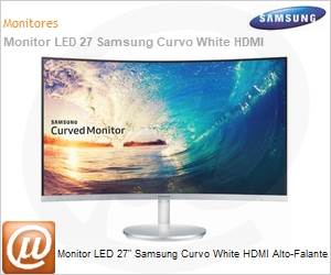 LC27F591FDLXZD - Monitor LED 27" Samsung Curvo White HDMI Alto-Falante