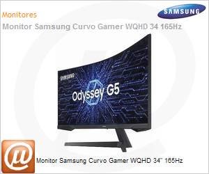 LC34G55TWWLXZD - Monitor 34" LED Samsung Curvo Gamer WQHD 165Hz