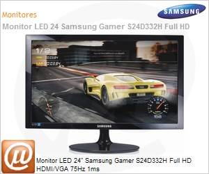 LS24D332HSXZD - Monitor 24" LED Samsung LED Gamer 1ms 75hz