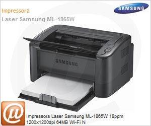 ML-1865W/XAZ - Impressora Laser Samsung ML-1865W 18ppm 1200x1200dpi 64MB Wi-Fi N
