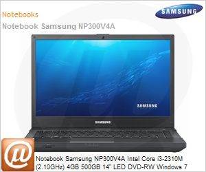 NP300V4A-AD1BR - Notebook Samsung NP300V4A Intel Core i3-2310M (2.10GHz) 4GB 500GB 14" LED DVD-RW Windows 7 Home Premium 64 Wi-Fi N Bluetooth 3.0 WebCam HDMI