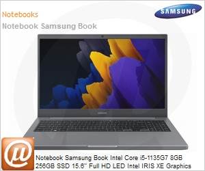 NP550XDA-KF6BR - Notebook Samsung Book Intel Core i5-1135G7 11 Gerao (2.4GHz 8MB 4 Ncleos) 8GB 256GB SSD 15,6