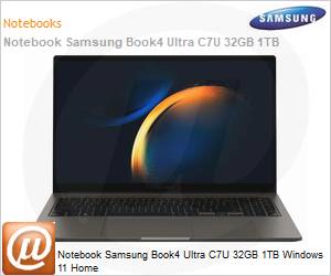NP960XGL-XG2BR - Notebook Samsung Book4 Ultra C7U 32GB 1TB Windows 11 Home