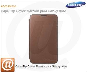 SA-5769 - Capa Flip Cover Marrom para Galaxy Note