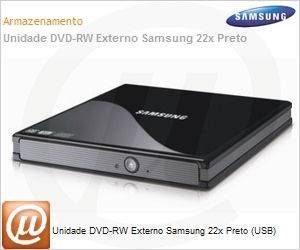 SE-S084C/BRBN - Unidade DVD-RW Externo Samsung 22x Preto (USB)