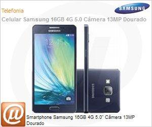 SM-A500MZDDZTO - Smartphone Samsung 16GB 4G 5.0" Cmera 13MP Dourado