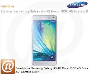 SM-A500MZSDZTO - Smartphone Samsung Galaxy A5 4G Duos 16GB 4G Prata 5.0" Cmera 13MP