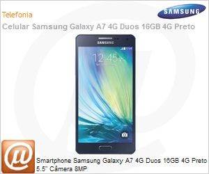 SM-A700FZKDZTO - Smartphone Samsung Galaxy A7 4G Duos 16GB 4G Preto 5.5" Cmera 8MP