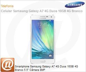 SM-A700FZWDZTO - Smartphone Samsung Galaxy A7 4G Duos 16GB 4G Branco 5.5" Cmera 8MP
