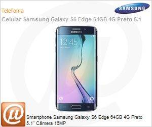 SM-G925IZKEZTO - Smartphone Samsung Galaxy S6 Edge 64GB 4G Preto 5.1" Cmera 16MP
