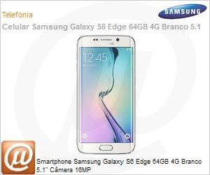 SM-G925IZWEZTO - Smartphone Samsung Galaxy S6 Edge 64GB 4G Branco 5.1" Cmera 16MP
