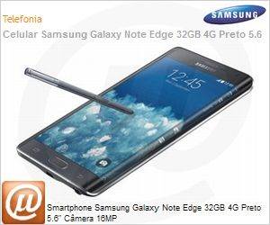 SM-N915TZKEZTO - Smartphone Samsung Galaxy Note Edge 32GB 4G Preto 5.6" Cmera 16MP