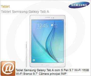 SM-P550NZWPZTO - Tablet Samsung Galaxy Tab A com S Pen 9.7 Wi-Fi 16GB Wi-Fi Branco 9.7" Cmera principal 5MP