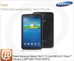 SM-T110NYKPZTO - Tablet Samsung Galaxy Tab 3 7.0 Lite 8GB Wi-Fi Preto 7" Cmera 2.0MP (SM-T110NYKPZTO)