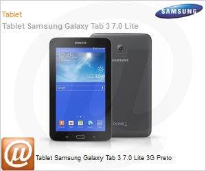 SM-T111MYKPZTO - Tablet Samsung Galaxy Tab 3 7.0 Lite 3G Preto
