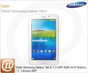 SM-T113NDWPZTO - Tablet Samsung Galaxy Tab E 7.0 WiFi 8GB Wi-Fi Branco 7.0" Cmera 2MP